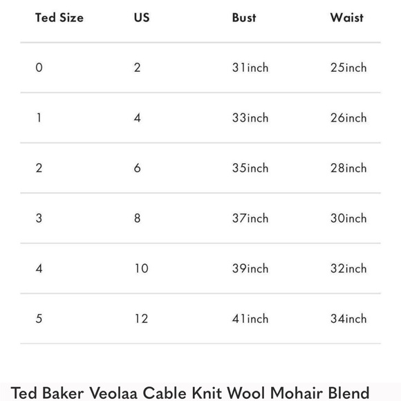 Ted Baker Veolaa Cable Knit Wool Mohair Blend Sweater lilac purple pink Size M 3 - Picture 10 of 10